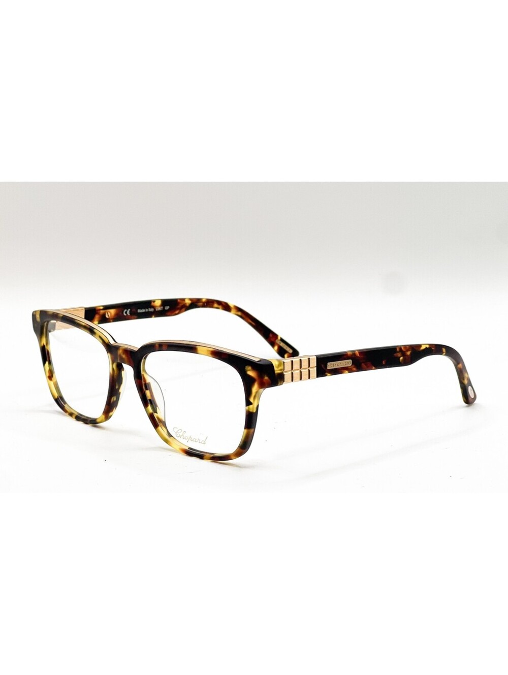 Chopard VCH 143 06ZE Havana Rectangular Authentic Eyeglass Frames 52-17